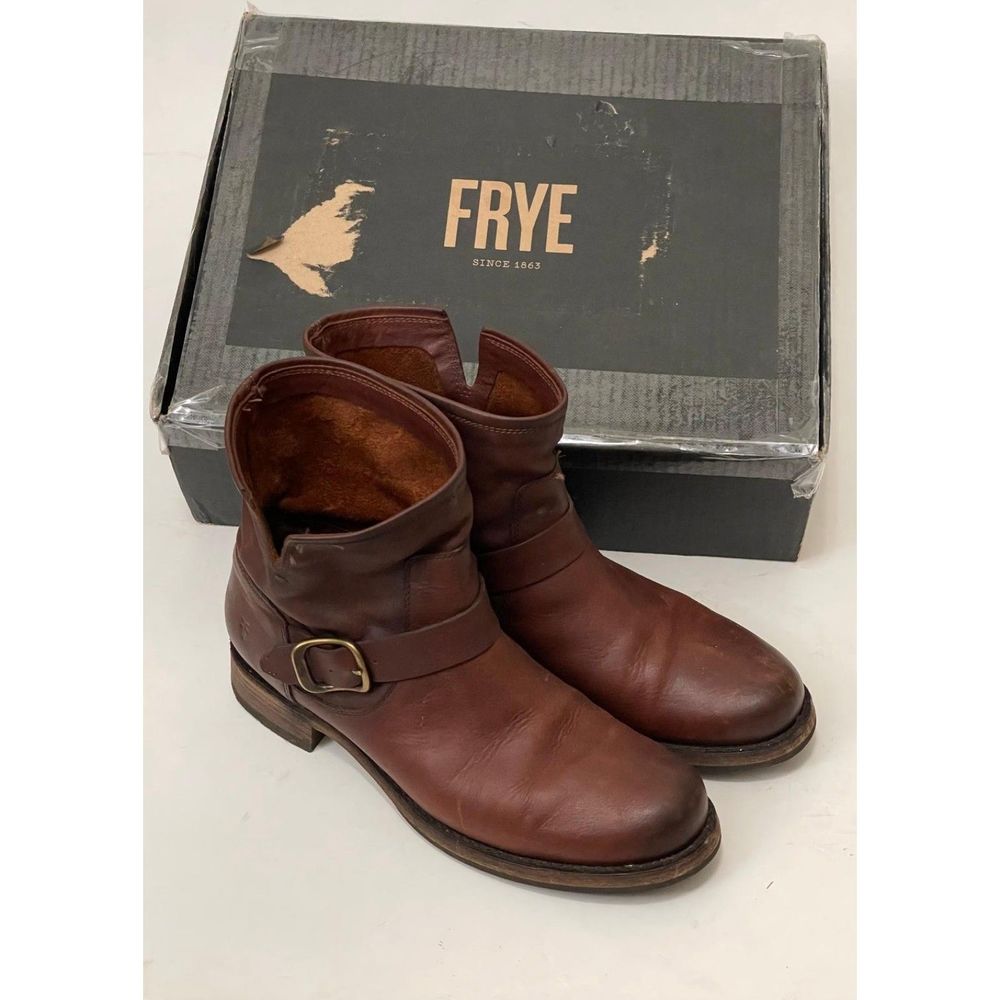 COPY - FRYE Veronica Bootie, Redwood, Size 10